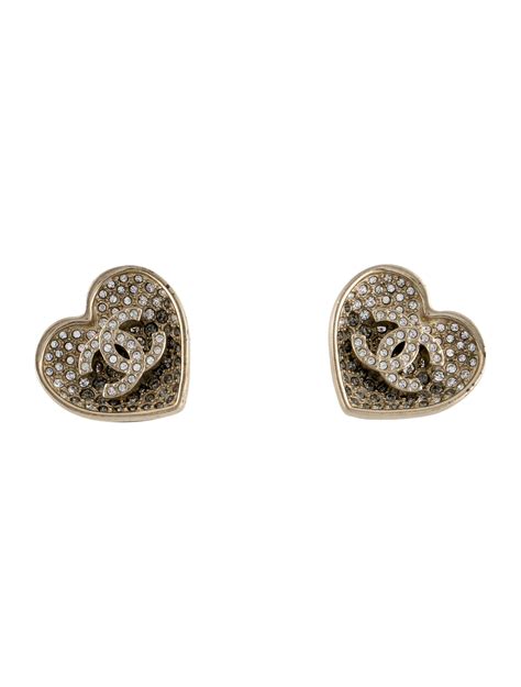 chanel heart earring|Chanel earrings price list.